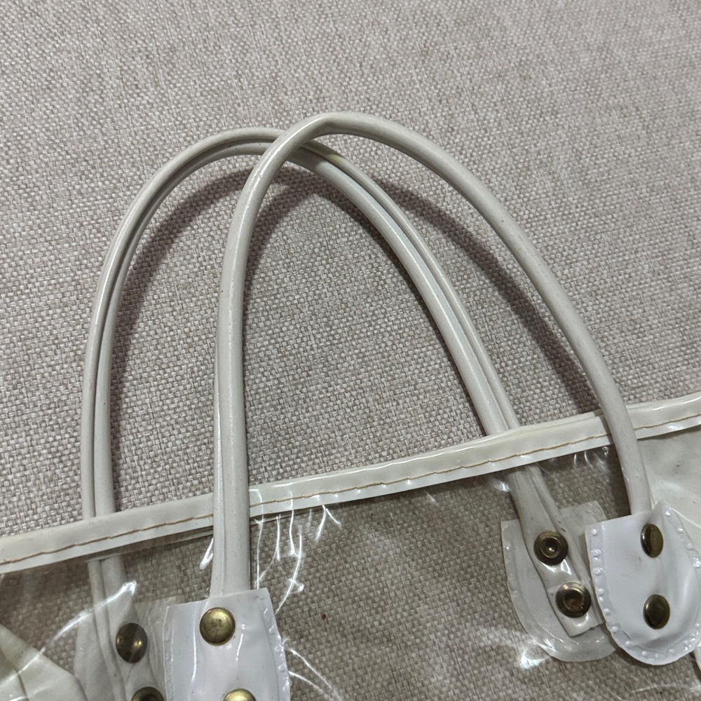 Vintage Florida Tourist Bag-Clear/White/Orange Double Sided Logo-Hand Carry-GUC - Picture 4 of 12